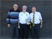 Clubman of the Year  David McKibben  with Chairman and vice Chairman Sammy Haskins and Frank Dempster